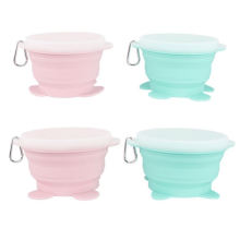 New Design Foldable Carton Bowl Kids Silicone Feeding Bowl